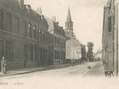 Carte postale ancienne de l'ancienne église Saint-Vital © Fonds Christian Janssens
